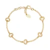 Outlet Bracciale "Cuore Multiplo" In Argento Dorato Gioielli Coccole | BRGOCUG1 Donna Gioielli Moda Donna