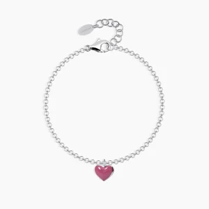 Hot Bracciale Cuore Pink Gioielli | 533039 Gioielli Moda Bimbi