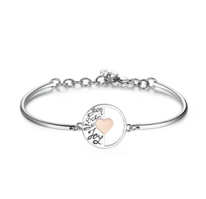 Fashion Bracciale Donna Acciaio Chakra Gioielli | BHK312 Donna Gioielli Moda Donna | Idee Regalo