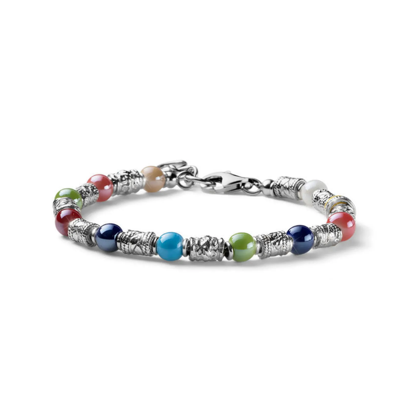 bracciale_donna_candies_c_0.webp Discount Bracciale Donna Candies Ceramiche Multicolor E Argento Mariacristinasterling | G4082 Donna Gioielli Moda Donna
