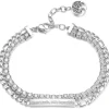 Online Bracciale Donna Con Piastrina E Zirconi Gioielli Desideri | BEI051 Donna Gioielli Moda Donna