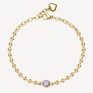 Clearance Bracciale Donna Con Zircone Amethyst Gioielli Desideri | BEI086 Donna Gioielli Moda Donna