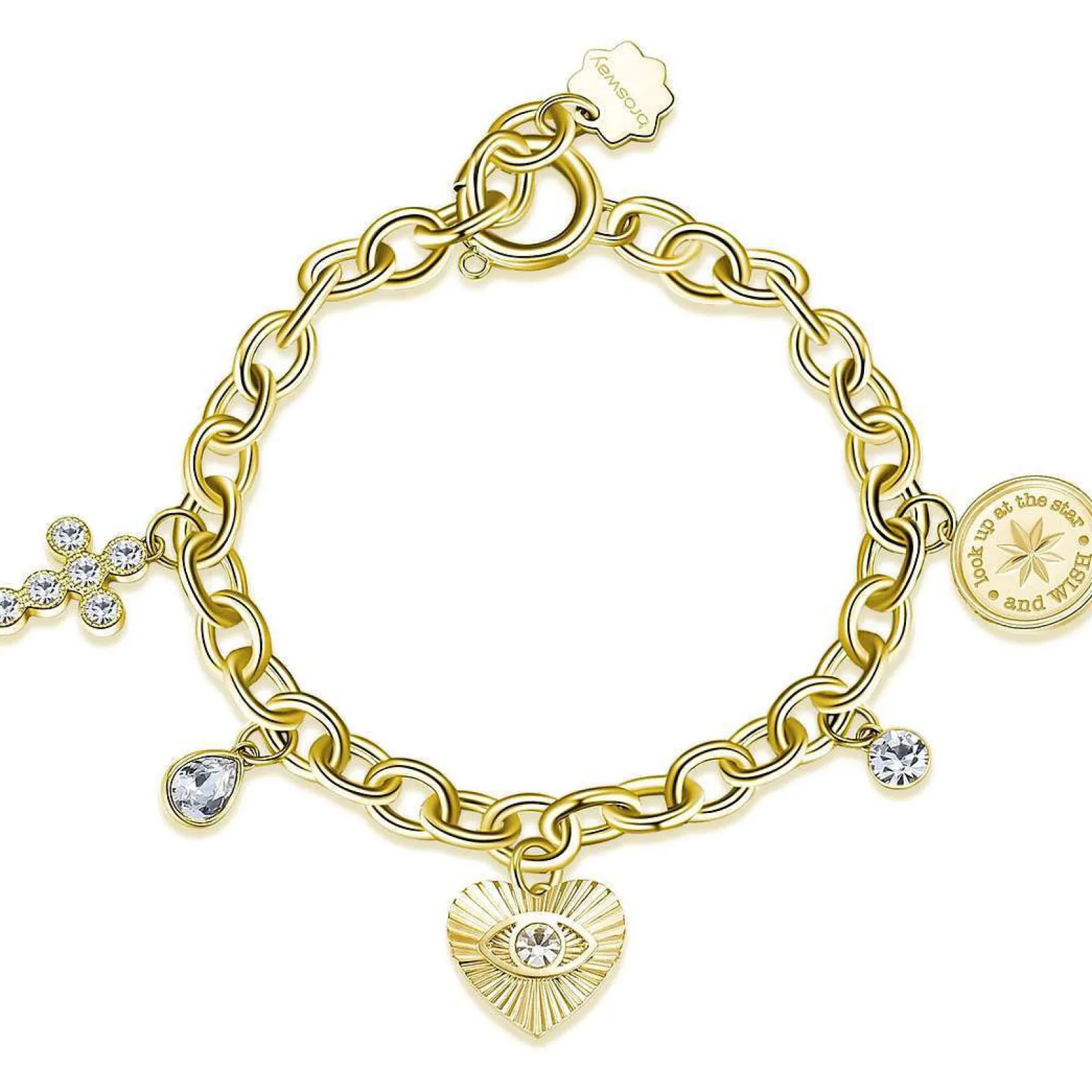 bracciale_donna_croce_cuo_0.webp Hot Bracciale Donna Croce Cuore Gioielli Chakra | BHKB120 Donna Gioielli Moda Donna