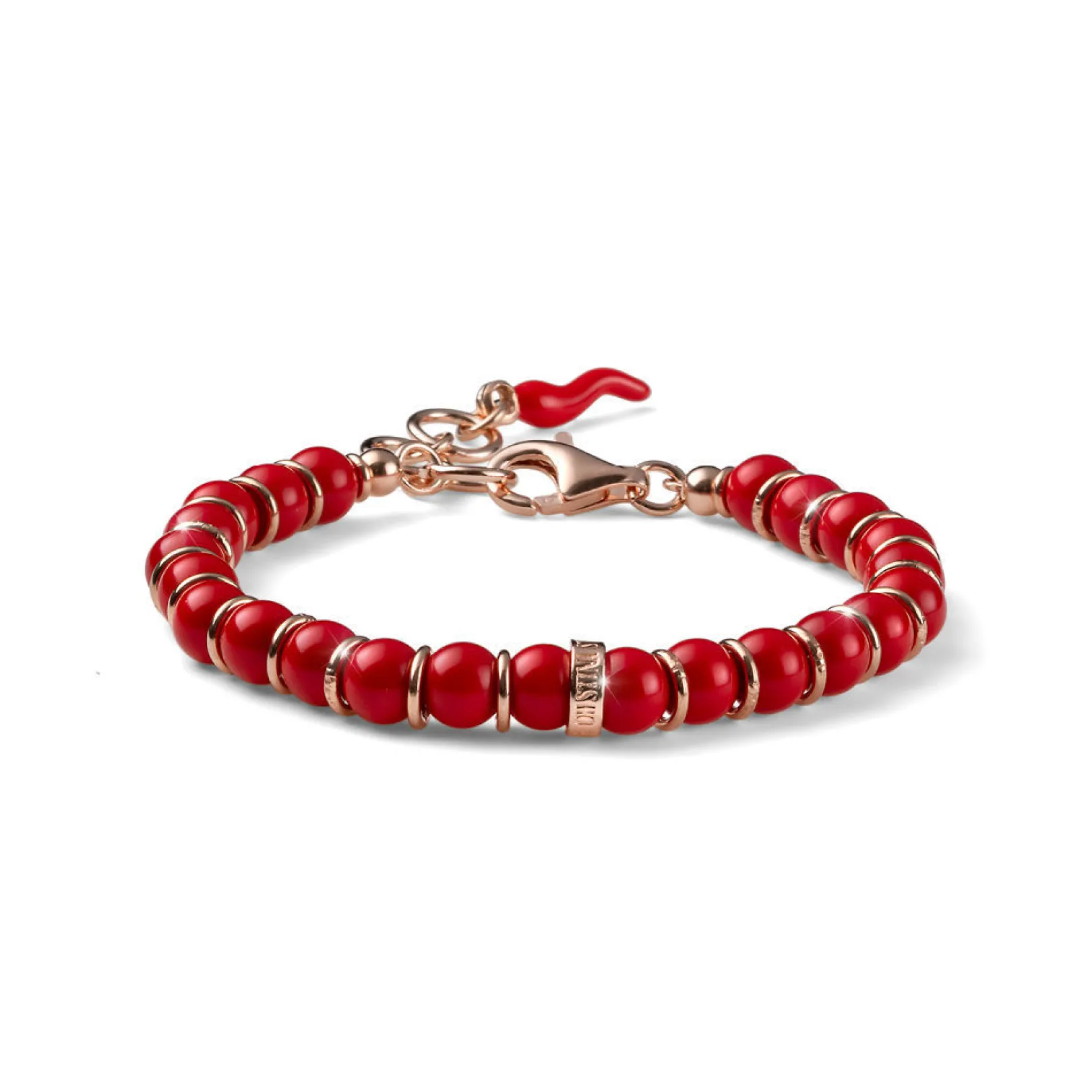 bracciale_donna_encanto_c_0.webp Online Bracciale Donna Encanto Corallo Rosso E Argento Mariacristinasterling | G4311R Donna Gioielli Moda Donna