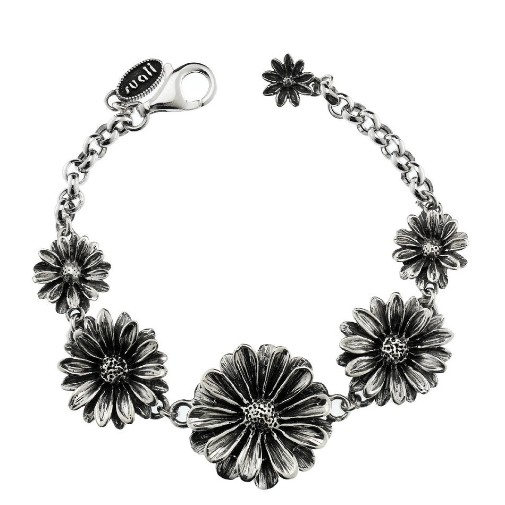 bracciale_donna_in_argent_0-3.webp Discount Bracciale Donna In Argento Con Margherite Gioielli | BM1286 Donna Gioielli Moda Donna