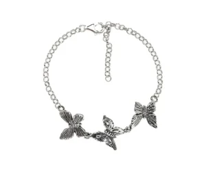 Fashion Bracciale Donna In Argento Con Farfalle Gioielli | BM0823 Donna Gioielli Moda Donna