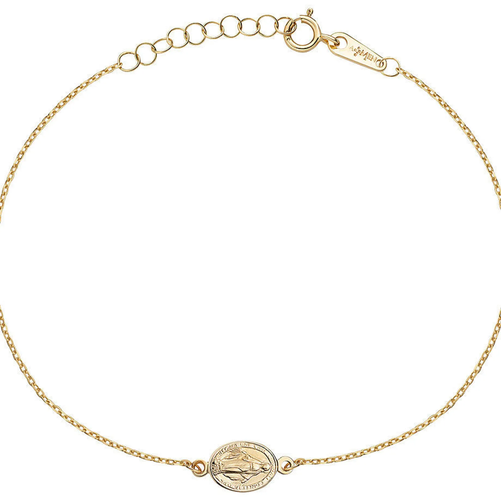 bracciale_donna_in_oro_co_0-3.webp Discount Bracciale Donna In Oro Con Sacra Madonna Gioielli | AU9BRMIG3 Donna Gioielli Moda Donna