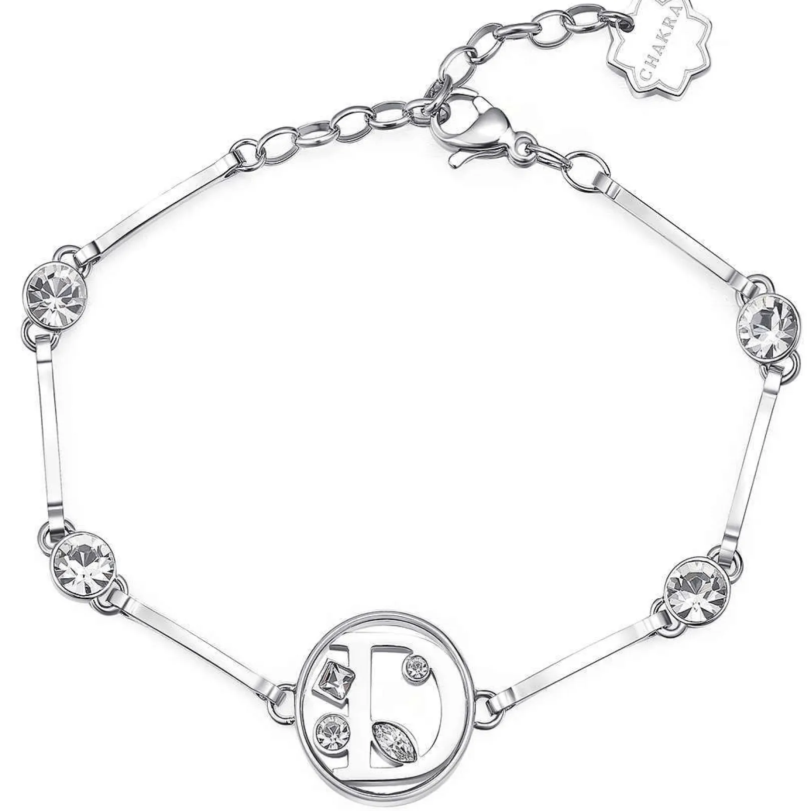 bracciale_donna_lettera_d_0.webp Best Bracciale Donna Lettera D Gioielli Chakra | BHKB052 Donna Gioielli Moda Donna