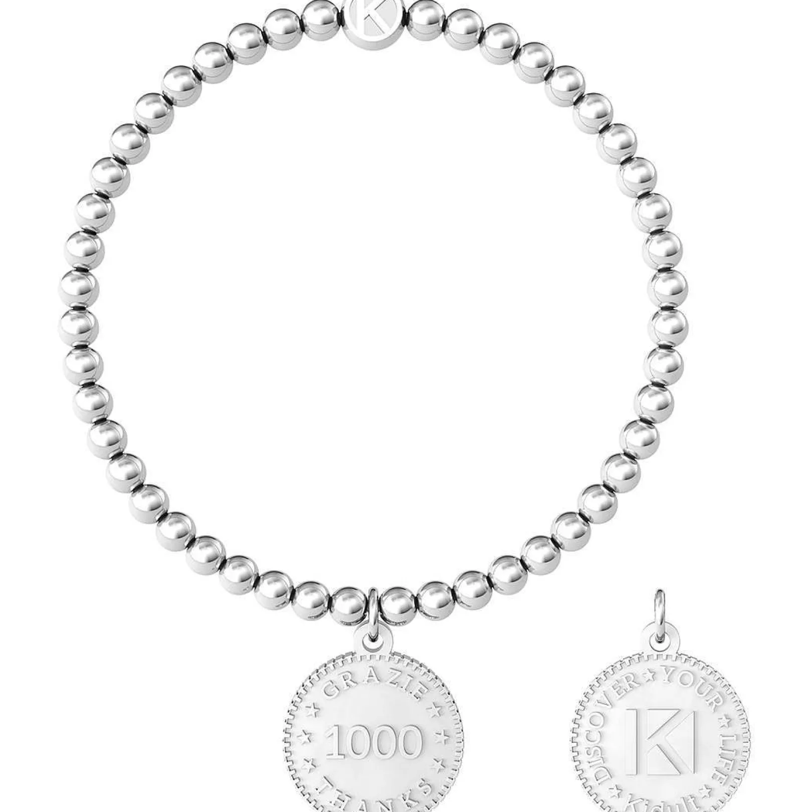 bracciale_donna_moneta_gr_0.webp Best Bracciale Donna Moneta Grazie Mille Gioielli Love | 731955 Donna Gioielli Moda Donna