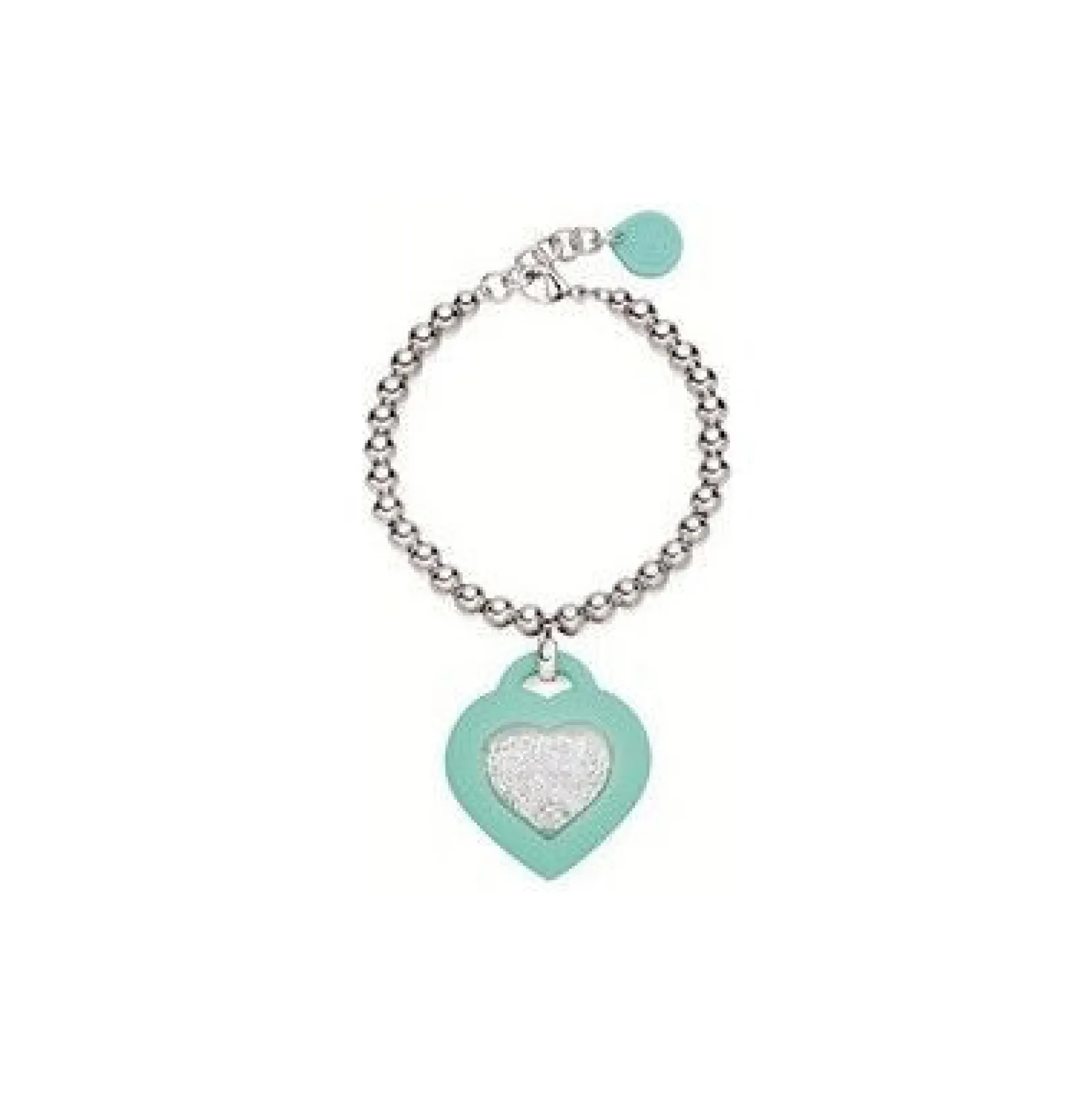 bracciale_donna_ops_objec_0-12.webp Outlet Bracciale Donna Objects Con Ciondolo Cuore Verde Acqua | BR-343 Donna Gioielli Moda Donna