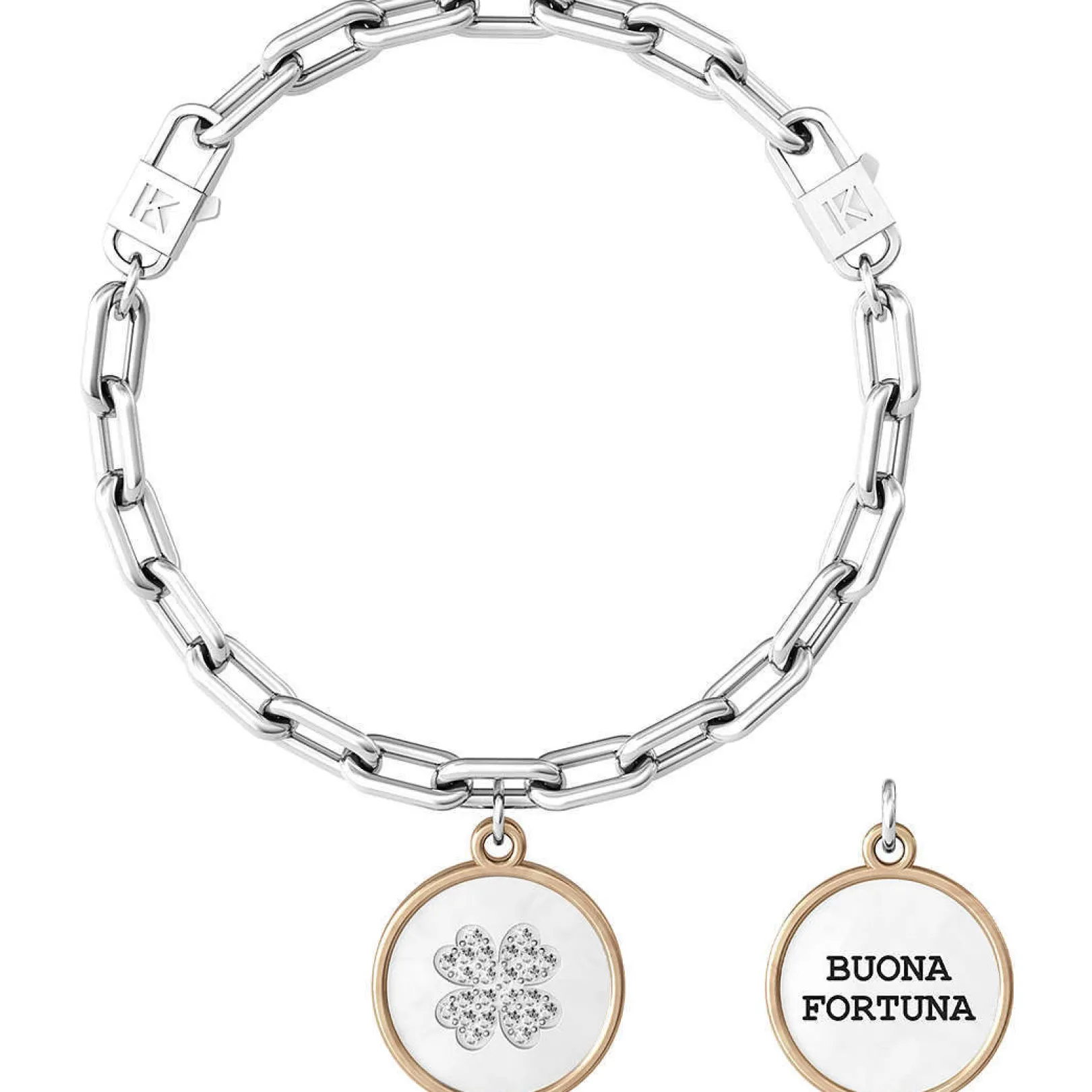 bracciale_donna_quadrifog_0-1.webp Online Bracciale Donna Quadrifoglio Fortuna Gioielli Nature | 731927 Donna Gioielli Moda Donna