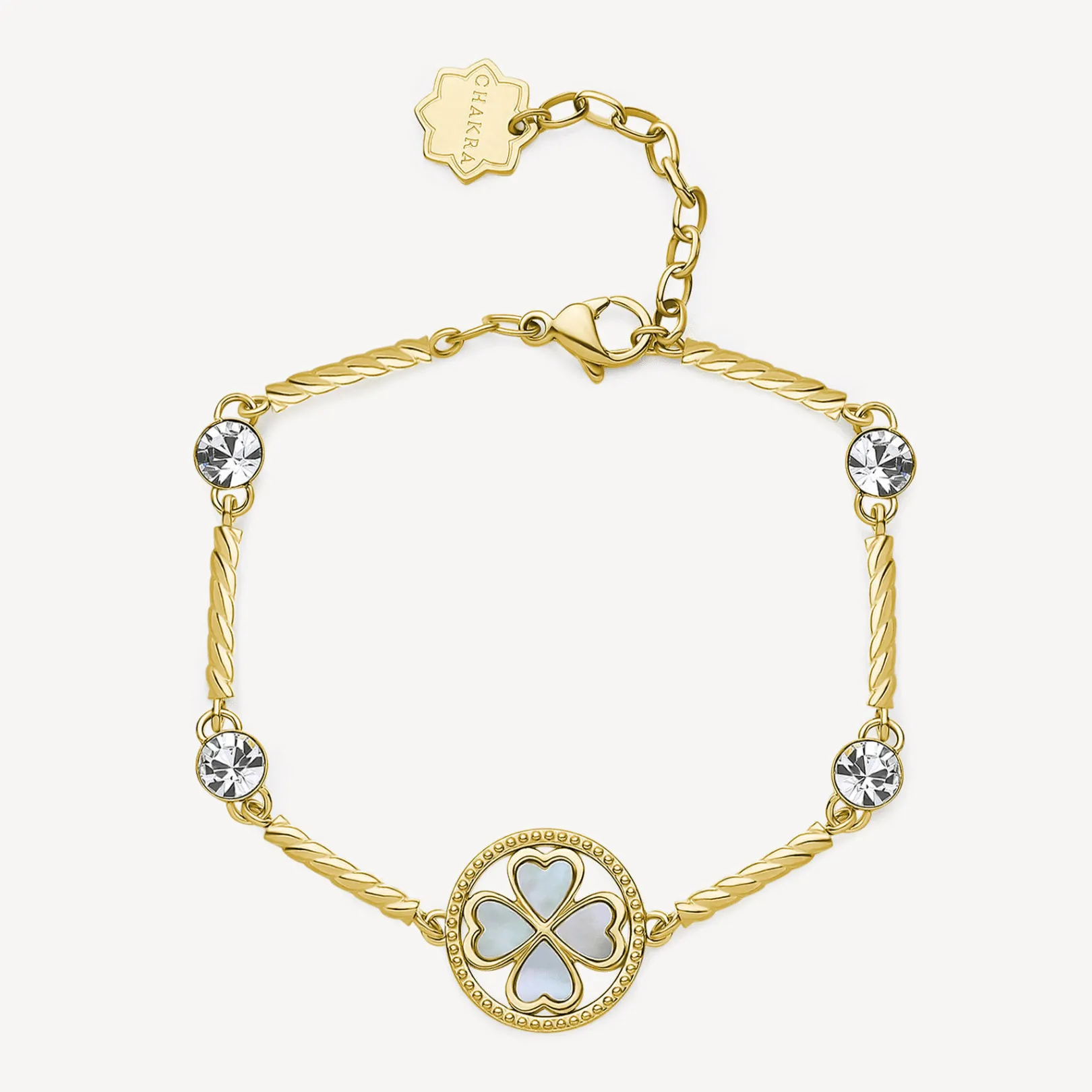 bracciale_donna_quadrifog_0-4.webp Online Bracciale Donna Quadrifoglio Gioielli Chakra | BHKB152 Donna Gioielli Moda Donna