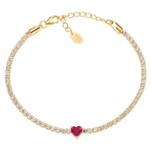 Fashion Bracciale Donna Tennis Cuore Gioielli Tennis | BT21CUGRBZ16 Donna Gioielli Moda Donna