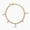 New Bracciale Dorato In Acciaio Perle E Cristalli 2Jewels | 232451 Donna Gioielli Moda Donna