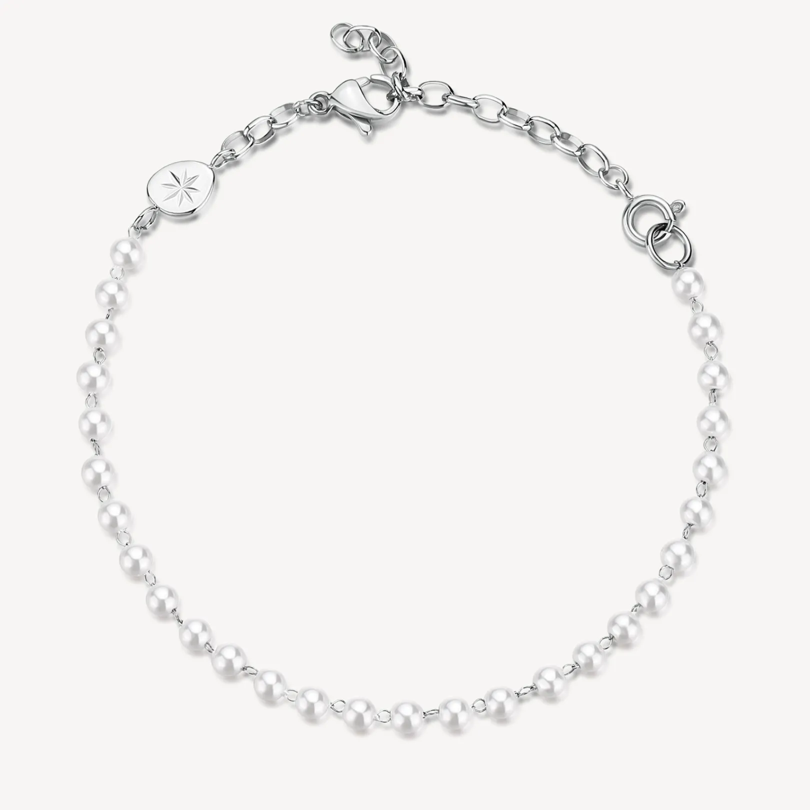 bracciale_in_acciaio_con__0-10.webp Outlet Bracciale In Acciaio Con Perle Di Conchiglia Essential Brosway | BNL077 Donna Gioielli Moda Donna