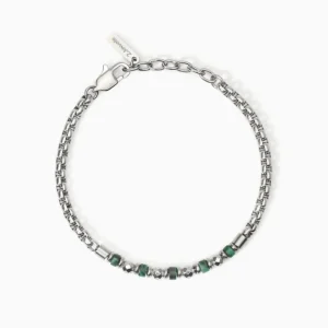 Discount Bracciale In Acciaio Con Malachite Sintetica 2Jewels | 232552 Uomo Gioielli Moda Uomo
