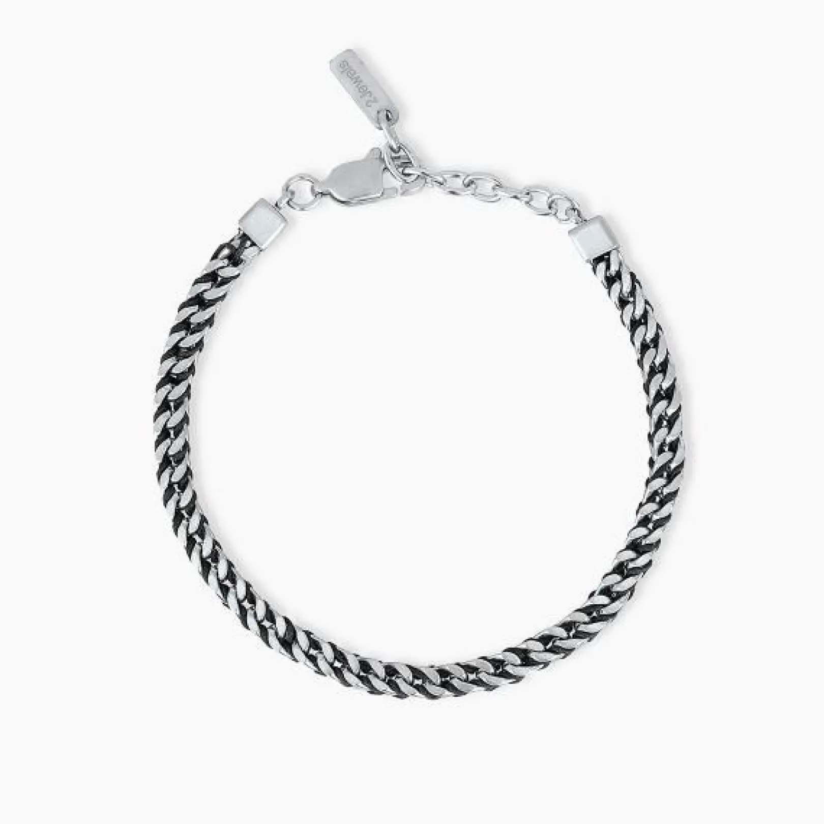 bracciale_in_acciaio_con__0-3.webp Hot Bracciale In Acciaio Con Nylon 2Jewels | 232187 Uomo Gioielli Moda Uomo