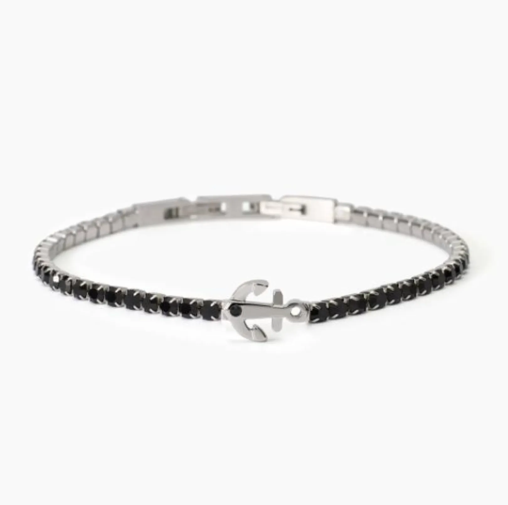 bracciale_in_acciaio_da_u_0-5.webp Fashion Bracciale In Acciaio Da Uomo Tennis Con Ancora 2Jewels | 232582 Uomo Gioielli Moda Uomo