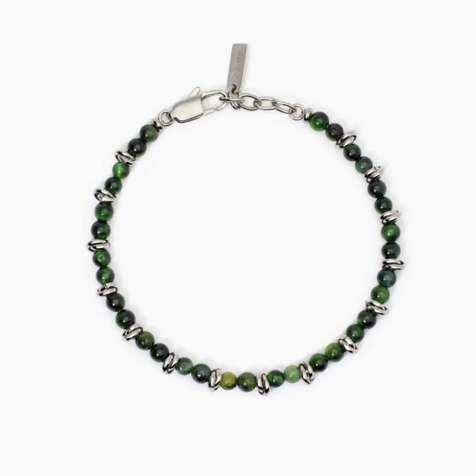 bracciale_in_acciaio_e_oc_0.webp Clearance Bracciale In Acciaio E Occhio Di Tigre 2Jewels | 232504 Uomo Gioielli Moda Uomo