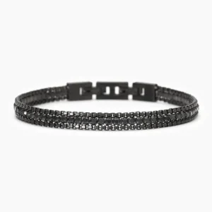 Outlet Bracciale In Acciaio 316L E Cristalli Neri Gioielli 2Jewels | 232485 Uomo Gioielli Moda Uomo
