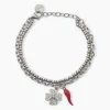 Online Bracciale In Acciaio Pendente Quadrifoglio E Cornetto 2Jewels |  232310 Donna Gioielli Moda Donna