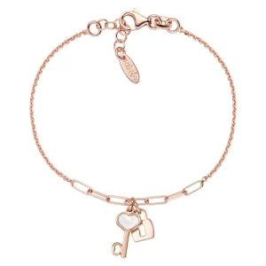 Fashion Bracciale In Argento "Chiave E Lucchetto" Gioielli Le Madreperle | BRMPCHRB Donna Gioielli Moda Donna