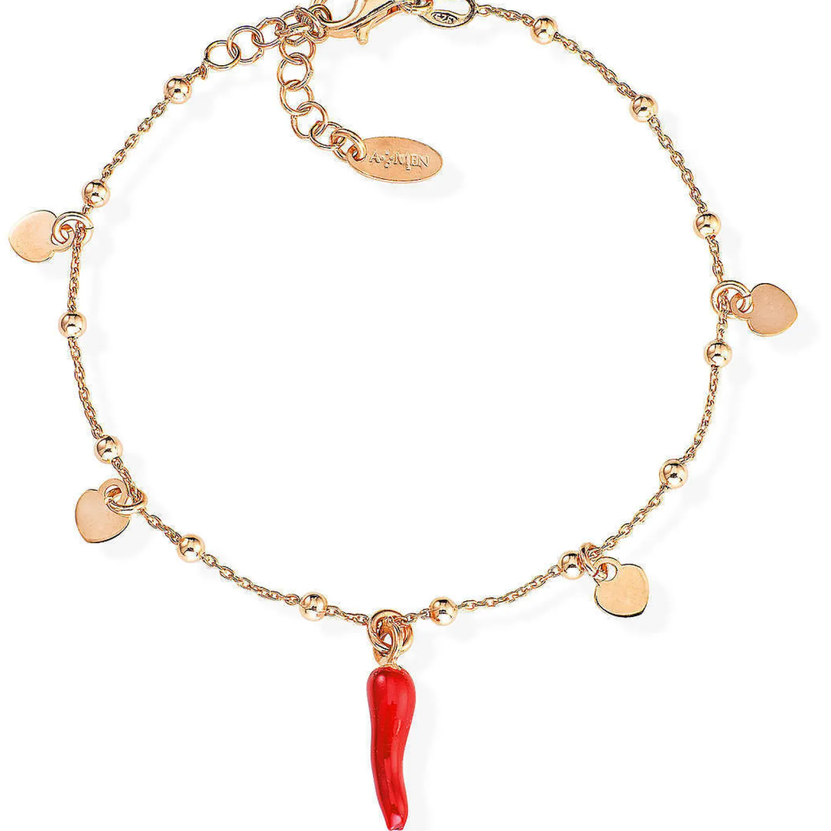 bracciale_in_argento_con__0-14.webp Outlet Bracciale In Argento Con Cornetto Gioielli Fortuna | BRCSHRR3 Donna Gioielli Moda Donna