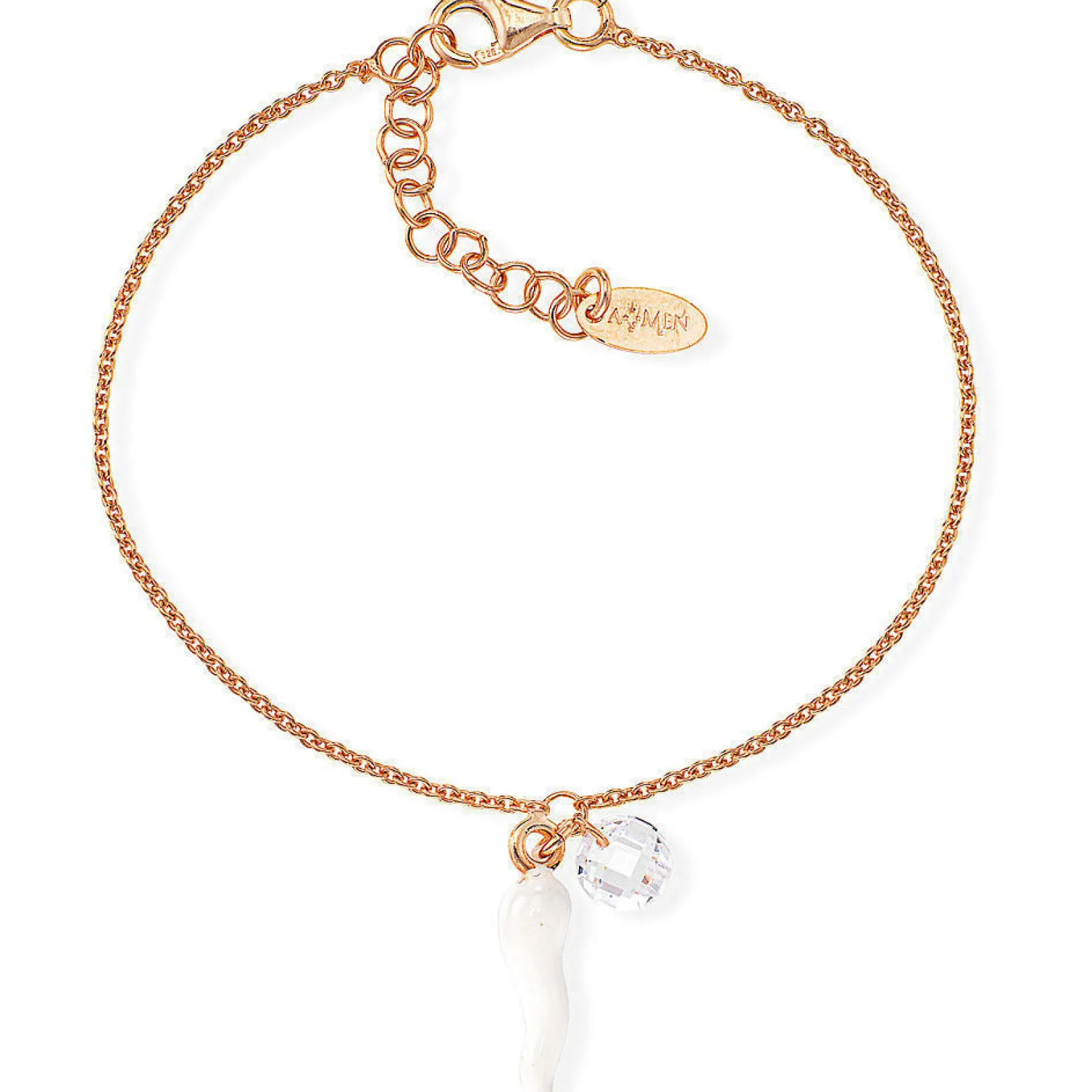 bracciale_in_argento_con__0-21.webp Clearance Bracciale In Argento Con Cornetto Gioielli Cornetti | BRCORB Donna Gioielli Moda Donna