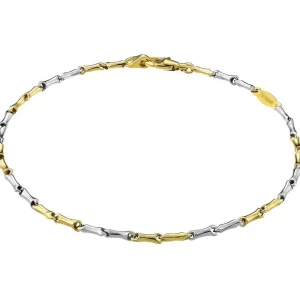 Clearance Bracciale In Oro Giallo E Oro Bianco Gioielli Eternity Gold | Eb550bg Uomo Gioielli Uomo