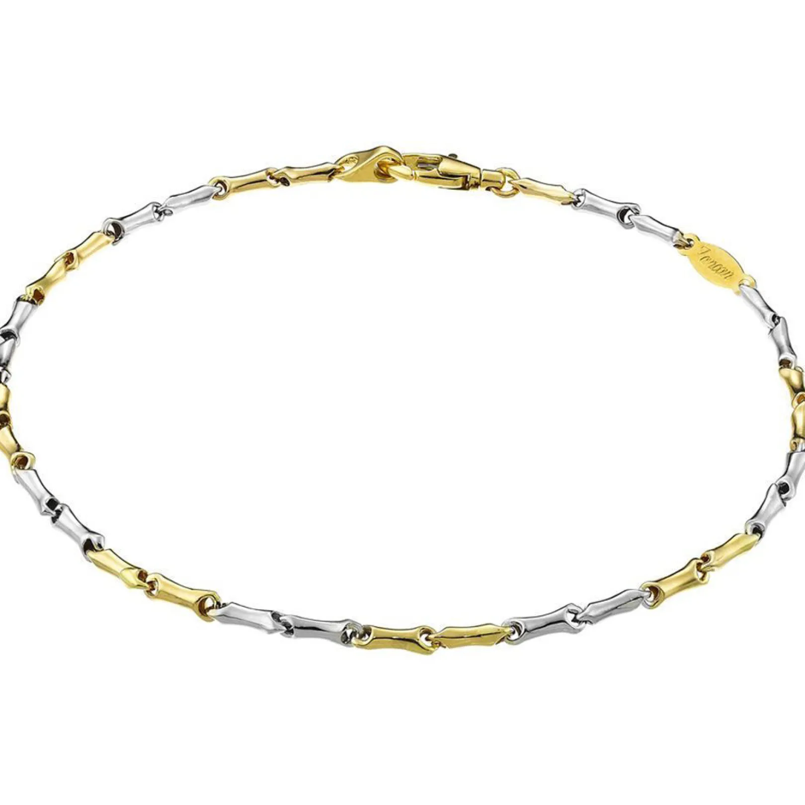 bracciale_in_oro_giallo_e_0.webp Clearance Bracciale In Oro Giallo E Oro Bianco Gioielli Eternity Gold | Eb550bg Uomo Gioielli Uomo