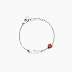 Sale Bracciale Neonato Personalizzabile Con Coccinella Gioielli | 533785 Gioielli Moda Bimbi