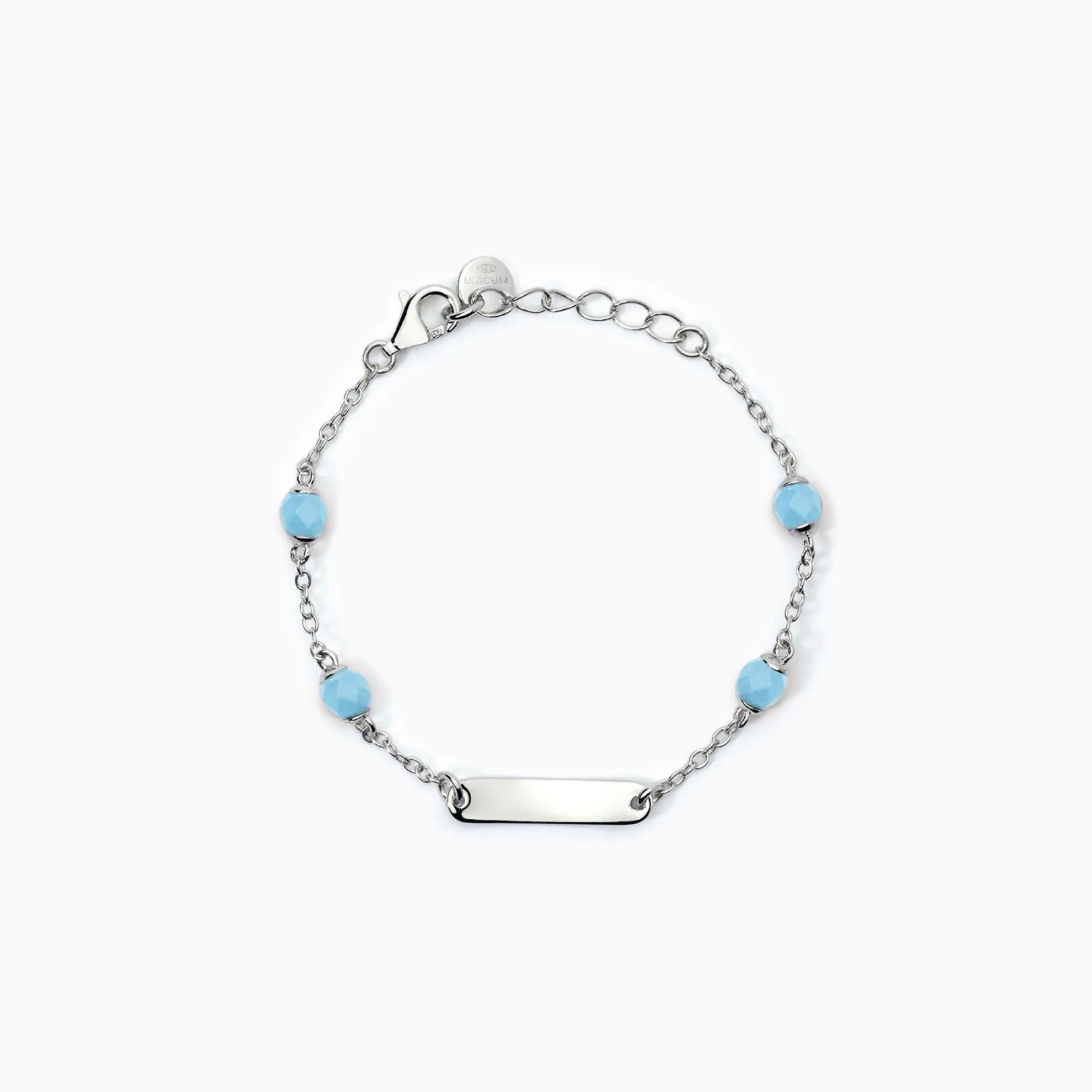 bracciale_neonato_persona_0-6.webp Best Bracciale Neonato Personalizzabile Con Turchese Gioielli | 533782 Gioielli Moda Bimbi