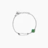 Discount Bracciale Neonato Personalizzabile Con Quadrifoglio Gioielli | 533787 Gioielli Moda Bimbi