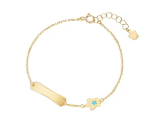 Hot Bracciale Oro Bambino Con Targhetta E Angelo Giannotti | NKT385 Gioielli Moda Bimbi