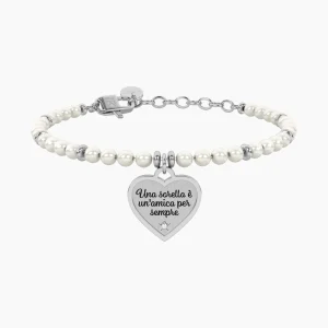 Clearance Bracciale Perle Con Ciondolo Cuore Per Sorella Gioielli | 732337 Donna Gioielli Moda Donna | Idee Regalo