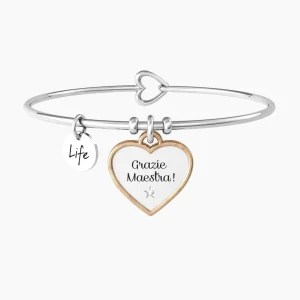 Discount Bracciale Rigido Con Ciondolo  Grazie Maestra Gioielli | 732001 Donna Gioielli Moda Donna | Idee Regalo