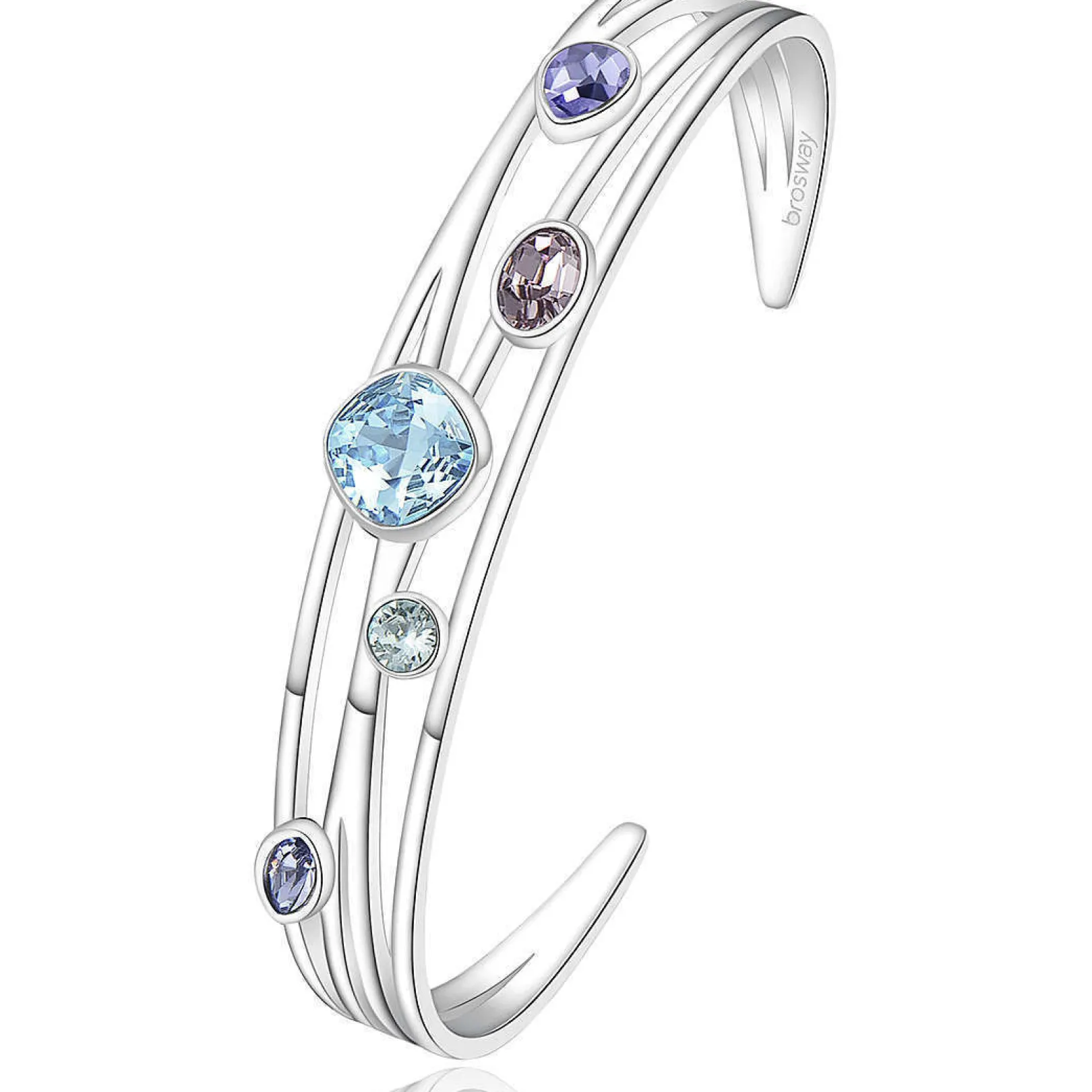 bracciale_rigido_con_cris_0.webp Fashion Bracciale Rigido Con Cristalli Swarovski Gioielli Destiny | BDY12 Donna Gioielli Moda Donna