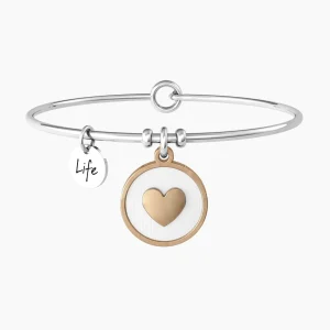 Discount Bracciale Rigido Mamma Con Ciondolo Cuore E Frase Gioielli | 732158 Donna Gioielli Moda Donna | Idee Regalo