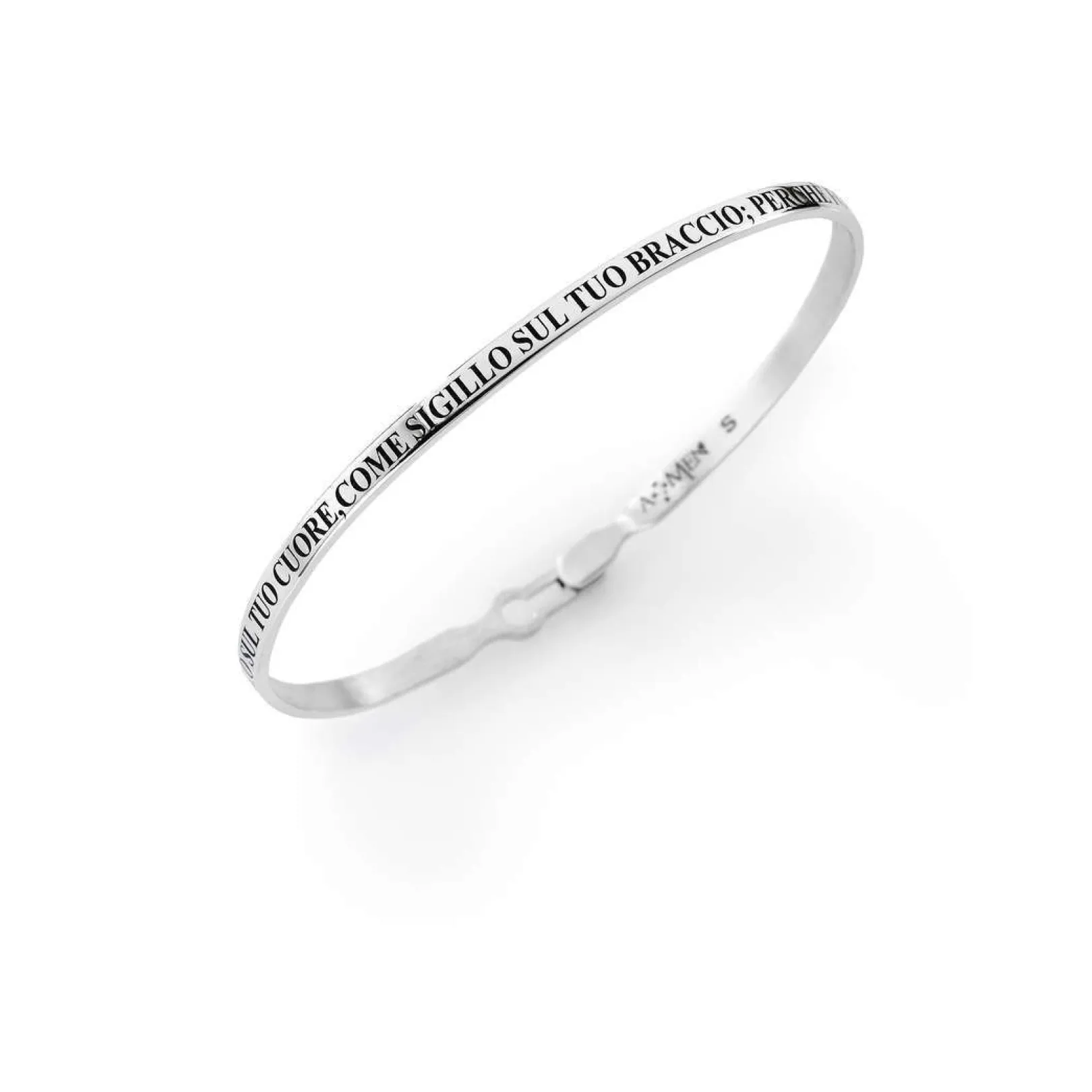 bracciale_rigido_ti_amo_i_0.webp Hot Bracciale Rigido "Ti Amo" In Argento Gioielli Ti Amo | SC001-S Donna Gioielli Moda Donna