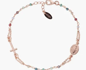Clearance Bracciale Rosario Cristalli Multicolor Pastello |   BRO25RMU3 Donna Gioielli Moda Donna