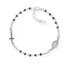 Fashion Bracciale Rosario In Argento Gioielli Rosari | BRO25BNZ3 Donna Gioielli Moda Donna
