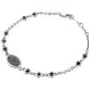 Outlet Bracciale Rosario Uomo In Argento Gioielli Spiritual | SXB002-SN Uomo Gioielli Moda Uomo