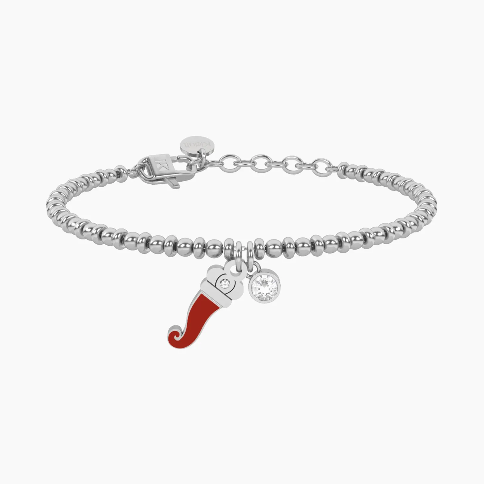 bracciale_sfere_con_corne_0.webp Outlet Bracciale Sfere Con Cornetto Portafortuna Gioielli | 732331 Donna Gioielli Moda Donna | Idee Regalo
