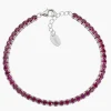 Best Bracciale Tennis 3 mm con Zirconi Rossi | BT3BR17 Donna Gioielli Moda Donna