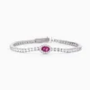 Clearance Bracciale Tennis Con Rubino Gioielli | 533743-M Donna Gioielli Moda Donna