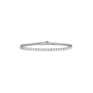 Outlet Bracciale Tennis In Oro Bianco E Diamanti Gioielli Timeless |  T39SE881/D-18 Donna Gioielli Donna | Gioielli Uomo