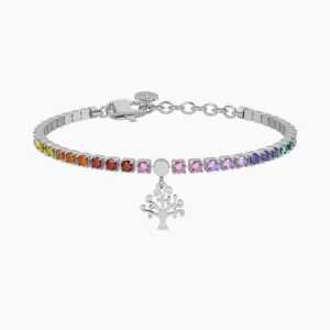 Outlet Bracciale Tennis Multicolor Con Albero Della Vita Gioielli | 732325 Donna Gioielli Moda Donna | Idee Regalo