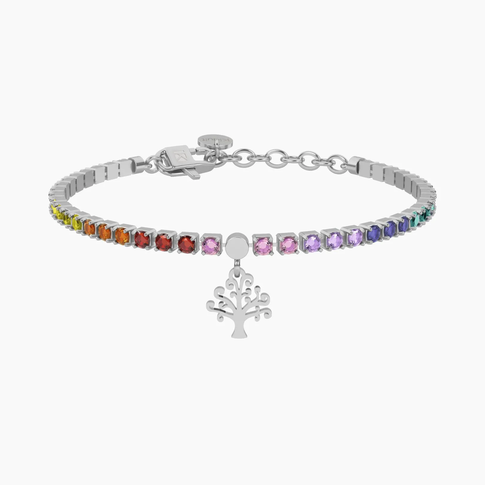 bracciale_tennis_multicol_0-2.webp Outlet Bracciale Tennis Multicolor Con Albero Della Vita Gioielli | 732325 Donna Gioielli Moda Donna | Idee Regalo