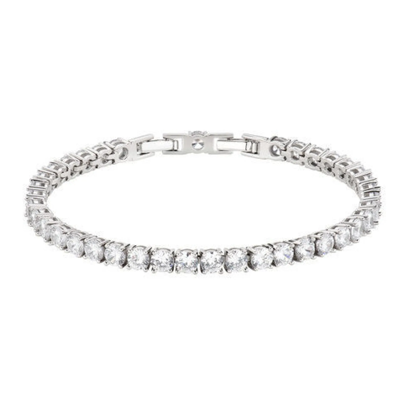 bracciale_tennis_rodiato__0.webp Discount Bracciale Tennis Rodiato Con Zirconi Gioielli | BRTNBB40 Donna Gioielli Moda Donna