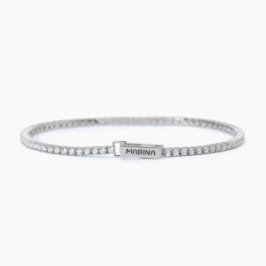 Hot Bracciale Tennis Zirconi Bianchi Gioielli | 533712-M Uomo Gioielli Moda Uomo | Idee Regalo